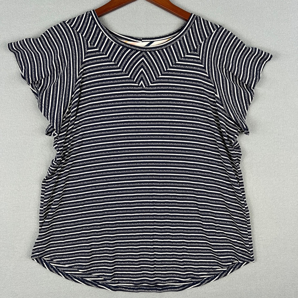 Dolan Left Coast Valley Striped Tee‎ Anthropologie Top Womans XL Striped Stretch